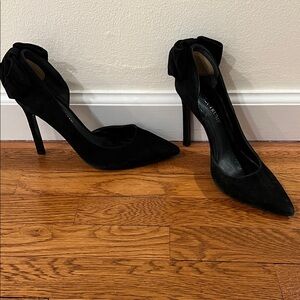Ivanka Trump Black Suede Heels